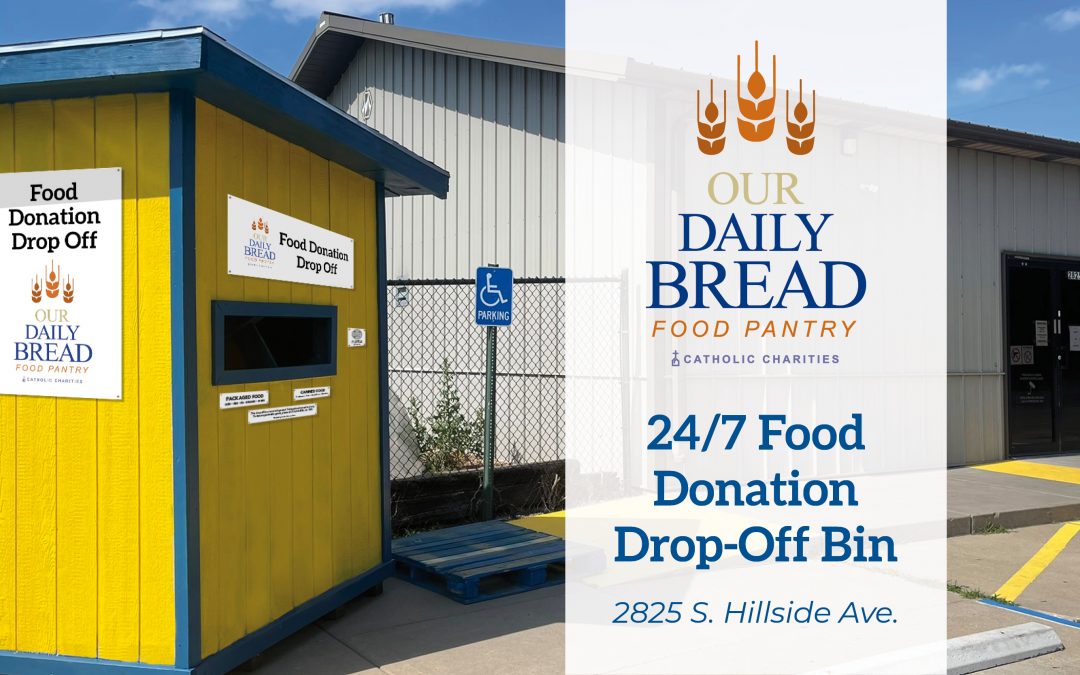 Catholic Charities introduces a new 24/7 food drop-off bin at Our Daily Bread